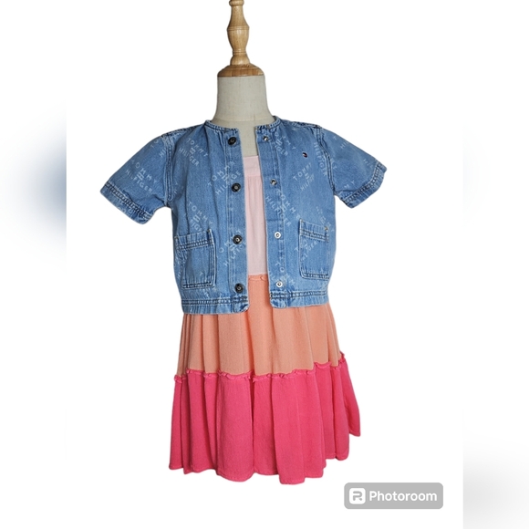 Tommy Hilfiger Girls Jean Jacket Size 6 - Picture 1 of 3